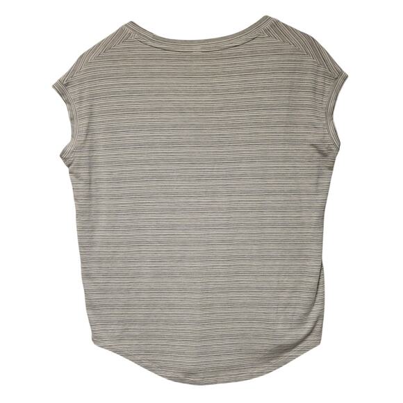 Athleta Cloudlight Stratus‎ Striped Tee Tennis Pickle Ball Athleisure Gym Sz XS - Picture 2 of 5